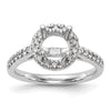Diamond Halo Semi-Mount Engagement Rings