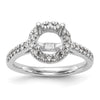 Diamond Halo Semi-Mount Engagement Rings