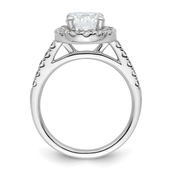 Diamond Halo Semi-Mount Engagement Rings