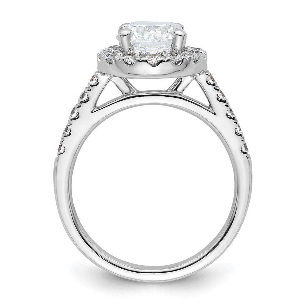 Diamond Halo Semi-Mount Engagement Rings
