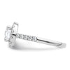 Diamond Halo Semi-Mount Engagement Rings