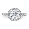 Diamond Halo Semi-Mount Engagement Rings