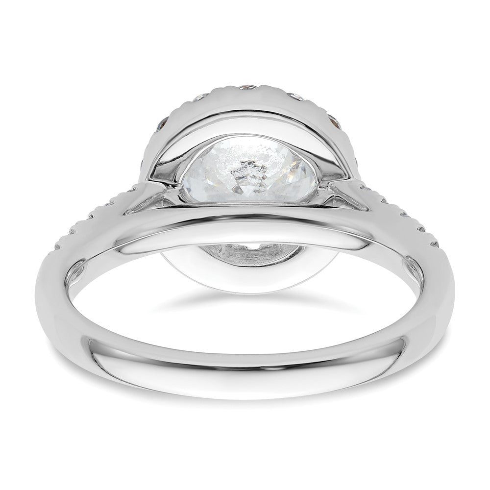 Diamond Halo Semi-Mount Engagement Rings