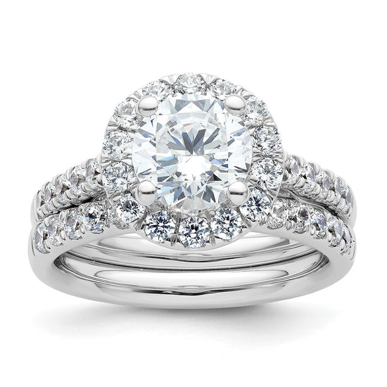 Diamond Halo Semi-Mount Engagement Rings