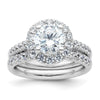 Diamond Halo Semi-Mount Engagement Rings