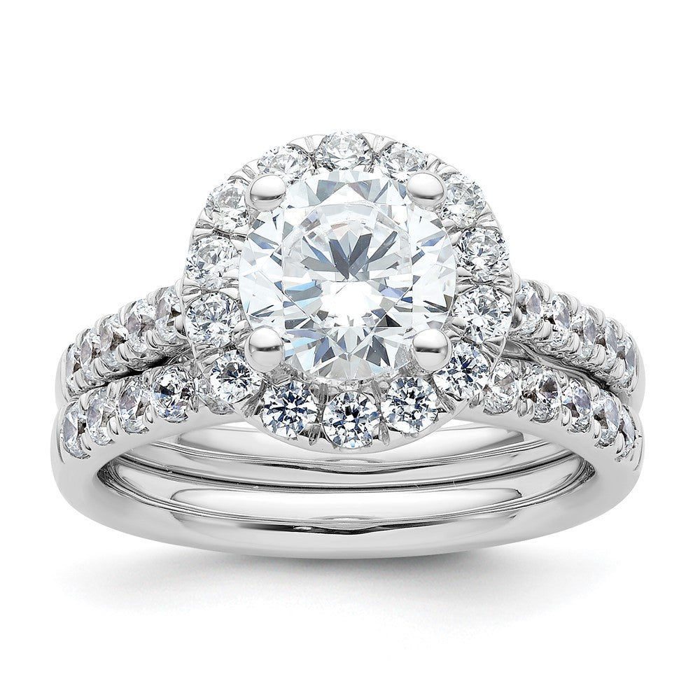 Diamond Halo Semi-Mount Engagement Rings