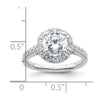 Diamond Halo Semi-Mount Engagement Rings