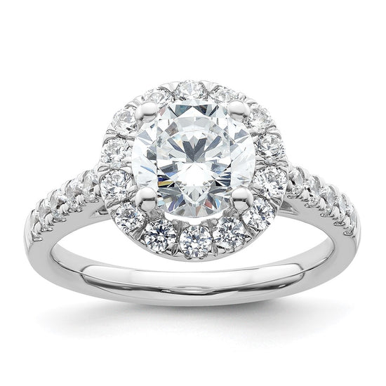 Diamond Halo Semi-Mount Engagement Rings