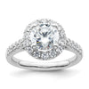 Diamond Halo Semi-Mount Engagement Rings