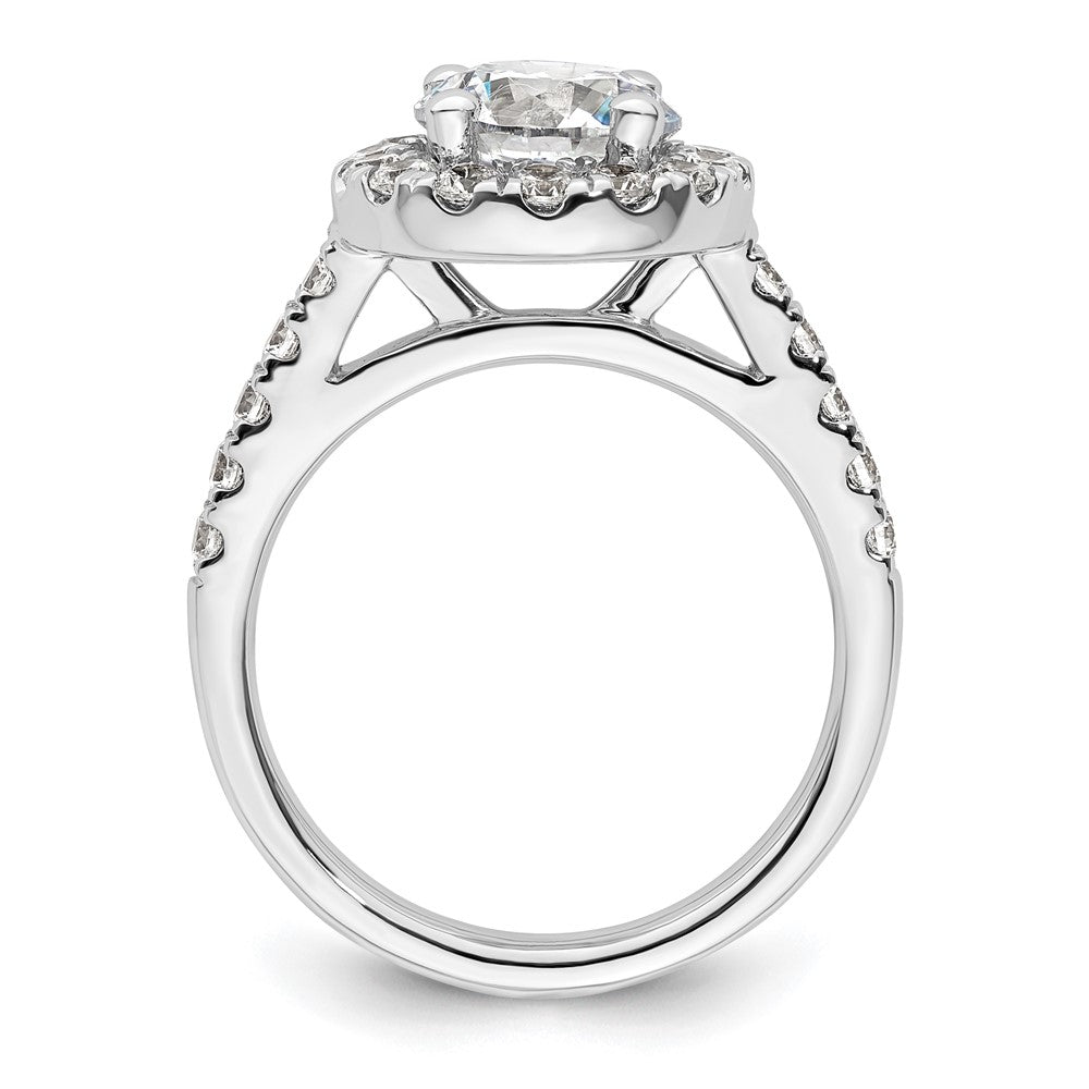 Diamond Halo Semi-Mount Engagement Rings