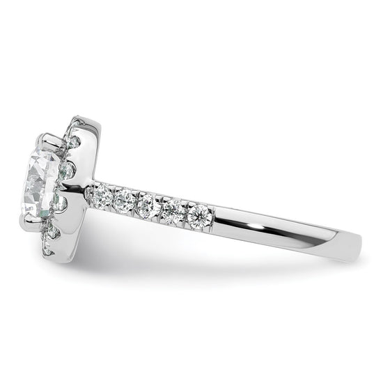 Diamond Halo Semi-Mount Engagement Rings
