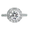 Diamond Halo Semi-Mount Engagement Rings