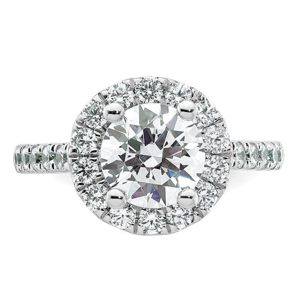 Diamond Halo Semi-Mount Engagement Rings
