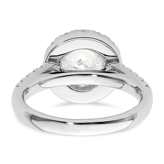 Diamond Halo Semi-Mount Engagement Rings