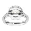 Diamond Halo Semi-Mount Engagement Rings