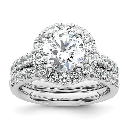 Diamond Halo Semi-Mount Engagement Rings