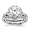 Diamond Halo Semi-Mount Engagement Rings