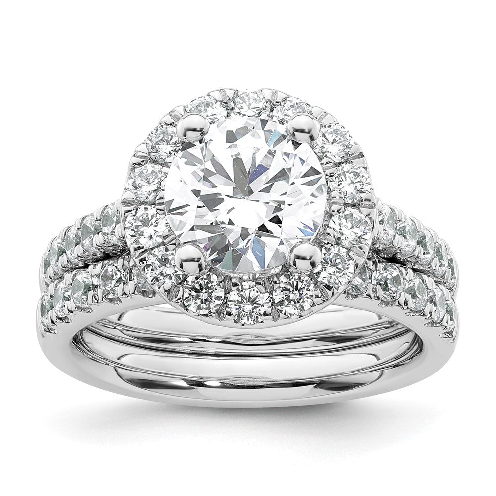 Diamond Halo Semi-Mount Engagement Rings