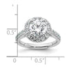 Diamond Halo Semi-Mount Engagement Rings