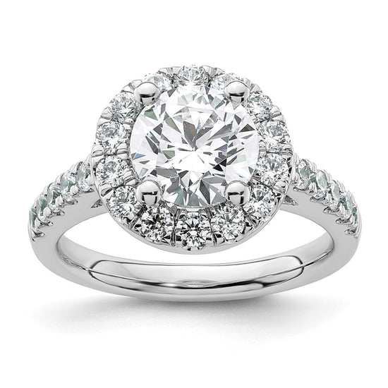 Diamond Halo Semi-Mount Engagement Rings