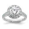 Diamond Halo Semi-Mount Engagement Rings