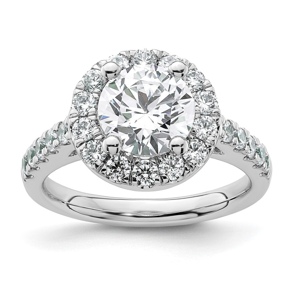 Diamond Halo Semi-Mount Engagement Rings