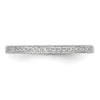 14k White Gold 1/8 carat Diamond Set of 2 Complete Wedding Bands