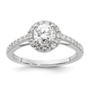 Diamond Halo Semi-Mount & Complete Engagement Rings