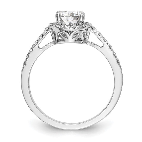 Diamond Halo Semi-Mount & Complete Engagement Rings