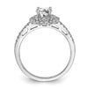 Diamond Halo Semi-Mount & Complete Engagement Rings