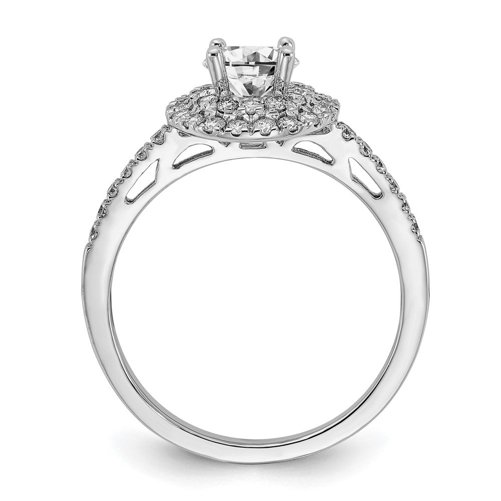 Diamond Halo Semi-Mount & Complete Engagement Rings