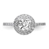 Diamond Halo Semi-Mount & Complete Engagement Rings