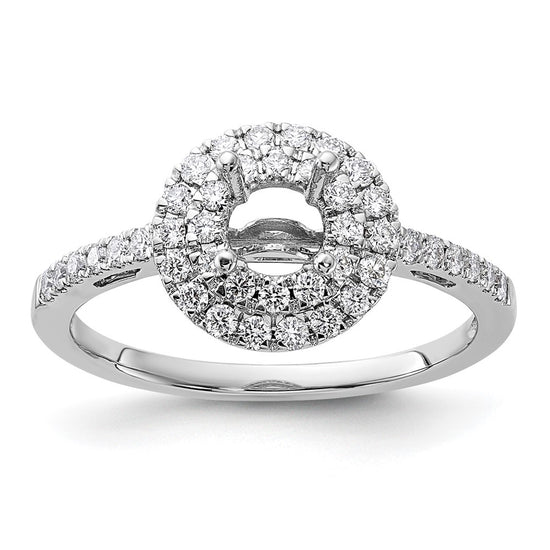 Diamond Halo Semi-Mount & Complete Engagement Rings