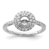 Diamond Halo Semi-Mount & Complete Engagement Rings
