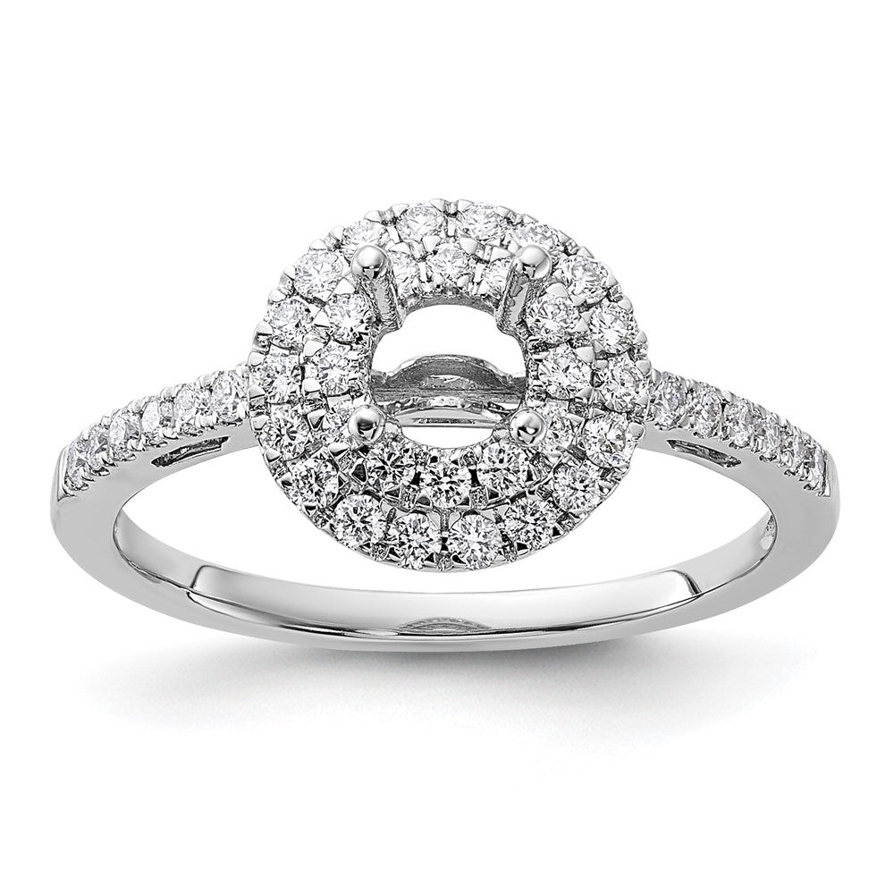 Diamond Halo Semi-Mount & Complete Engagement Rings
