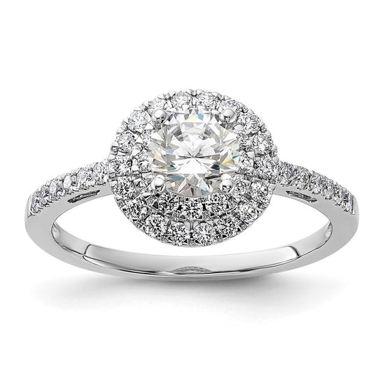Diamond Halo Semi-Mount & Complete Engagement Rings