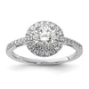 Diamond Halo Semi-Mount & Complete Engagement Rings