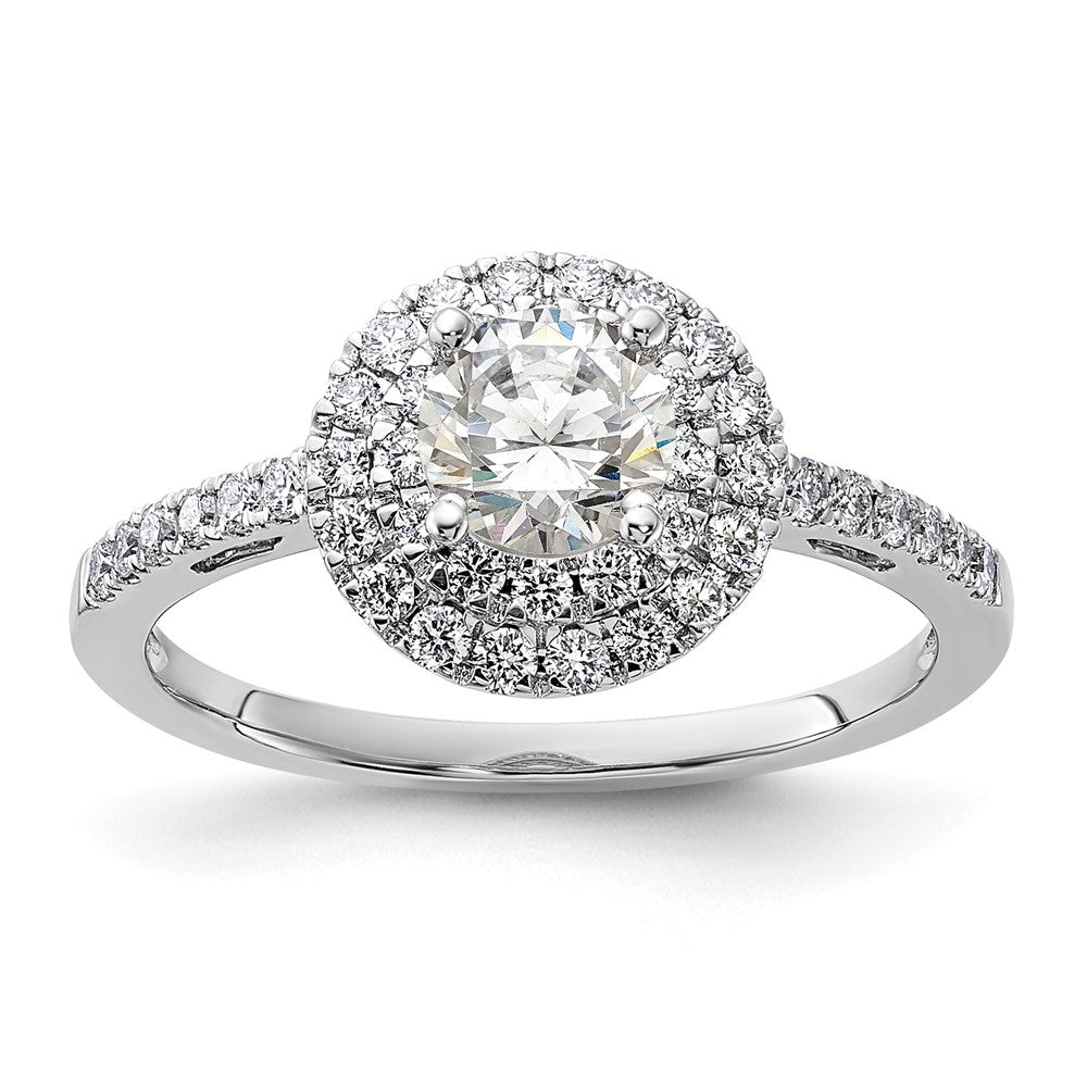 Diamond Halo Semi-Mount & Complete Engagement Rings