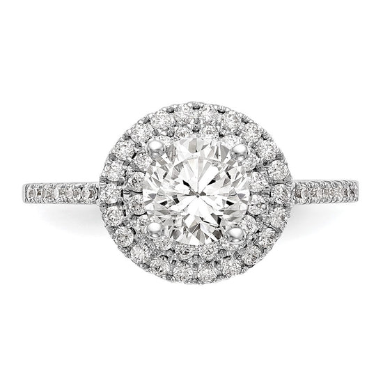 Diamond Halo Semi-Mount & Complete Engagement Rings