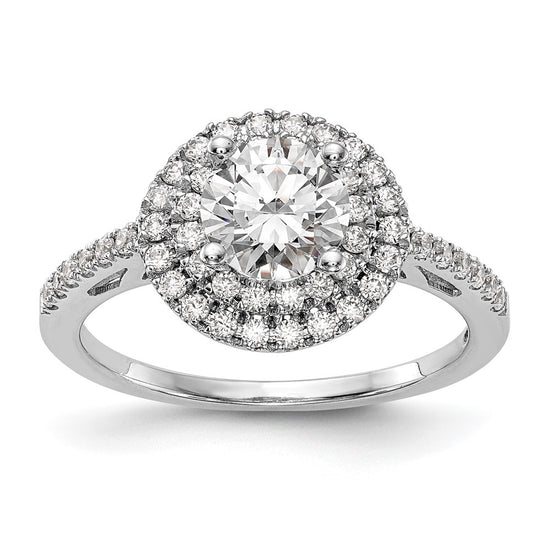 Diamond Halo Semi-Mount & Complete Engagement Rings