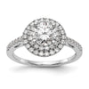 Diamond Halo Semi-Mount & Complete Engagement Rings