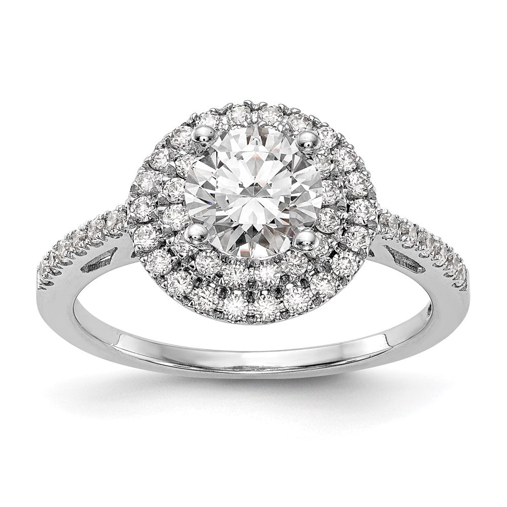 Diamond Halo Semi-Mount & Complete Engagement Rings