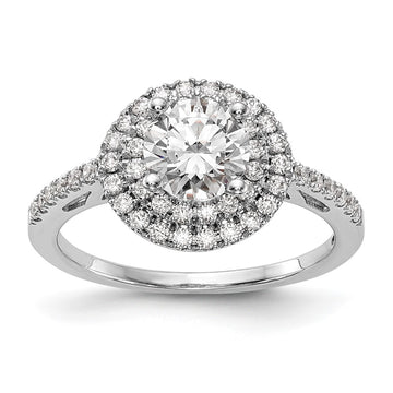 Diamond Halo Semi-Mount & Complete Engagement Rings