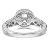 Diamond Halo Semi-Mount Engagement Rings