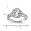 Diamond Halo Semi-Mount Engagement Rings