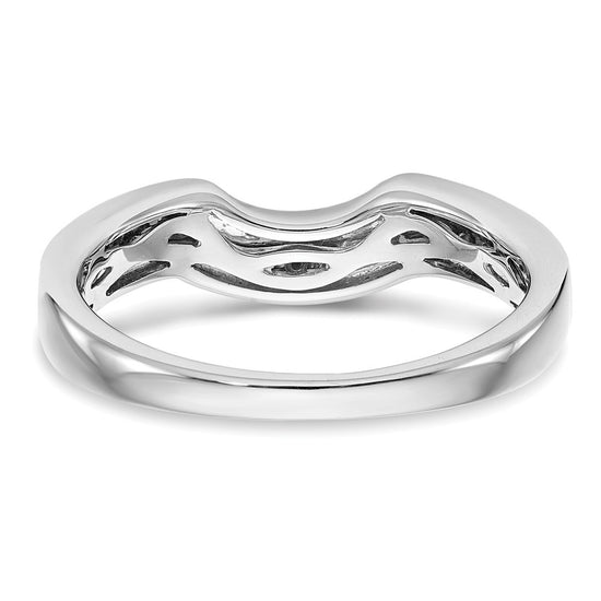 14k White Gold 1/4 carat Diamond Complete Wedding Band