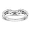 14k White Gold 1/4 carat Diamond Complete Wedding Band