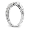 14k White Gold 1/4 carat Diamond Complete Wedding Band