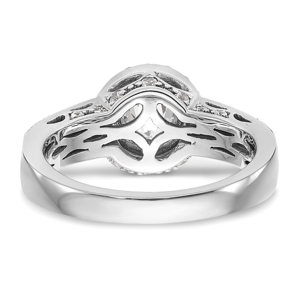 Diamond Halo Semi-Mount Engagement Rings