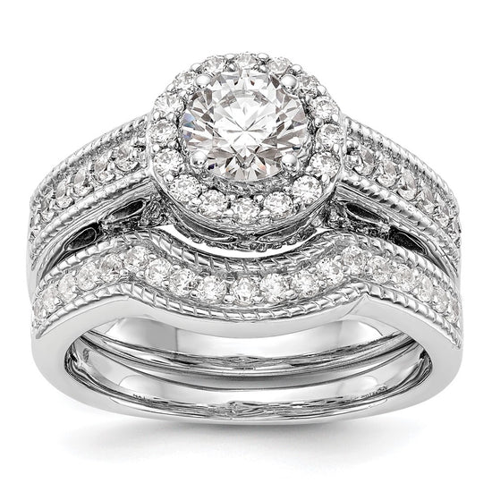 Diamond Halo Semi-Mount Engagement Rings